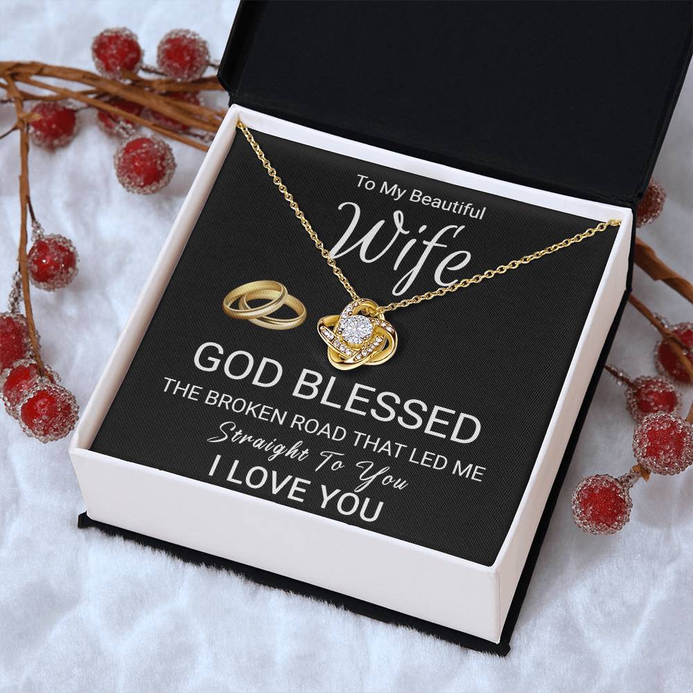 Christian Gift For Wife - Love Knot Necklace Love Knot Necklace