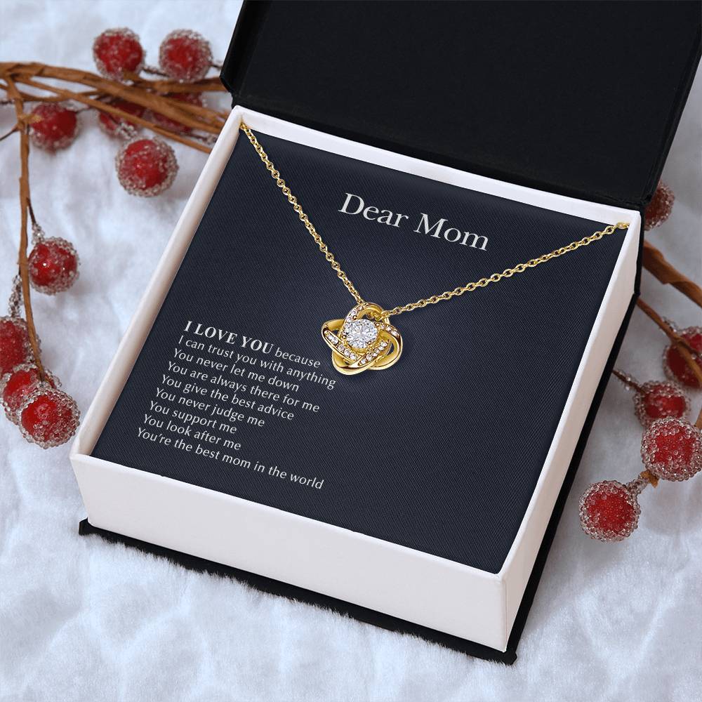 Always There For Me Love Knot Necklace