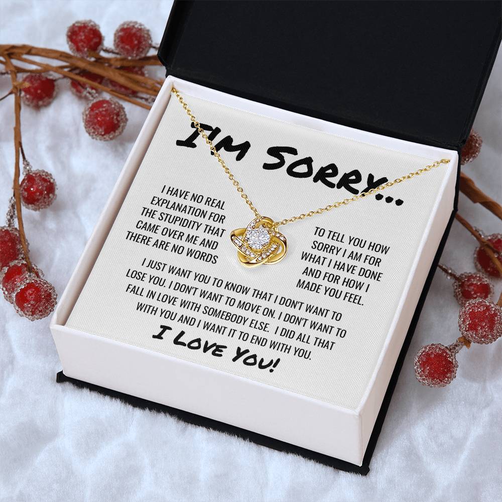 Sorry Apology - Love Knot Necklace