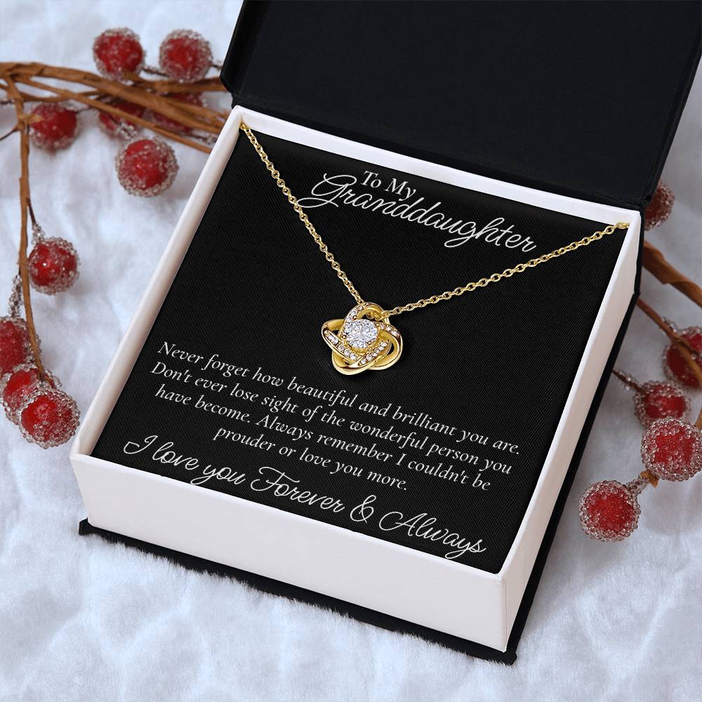 Happy Birthday Or Just To Say I Love You -  Love Knot Necklace