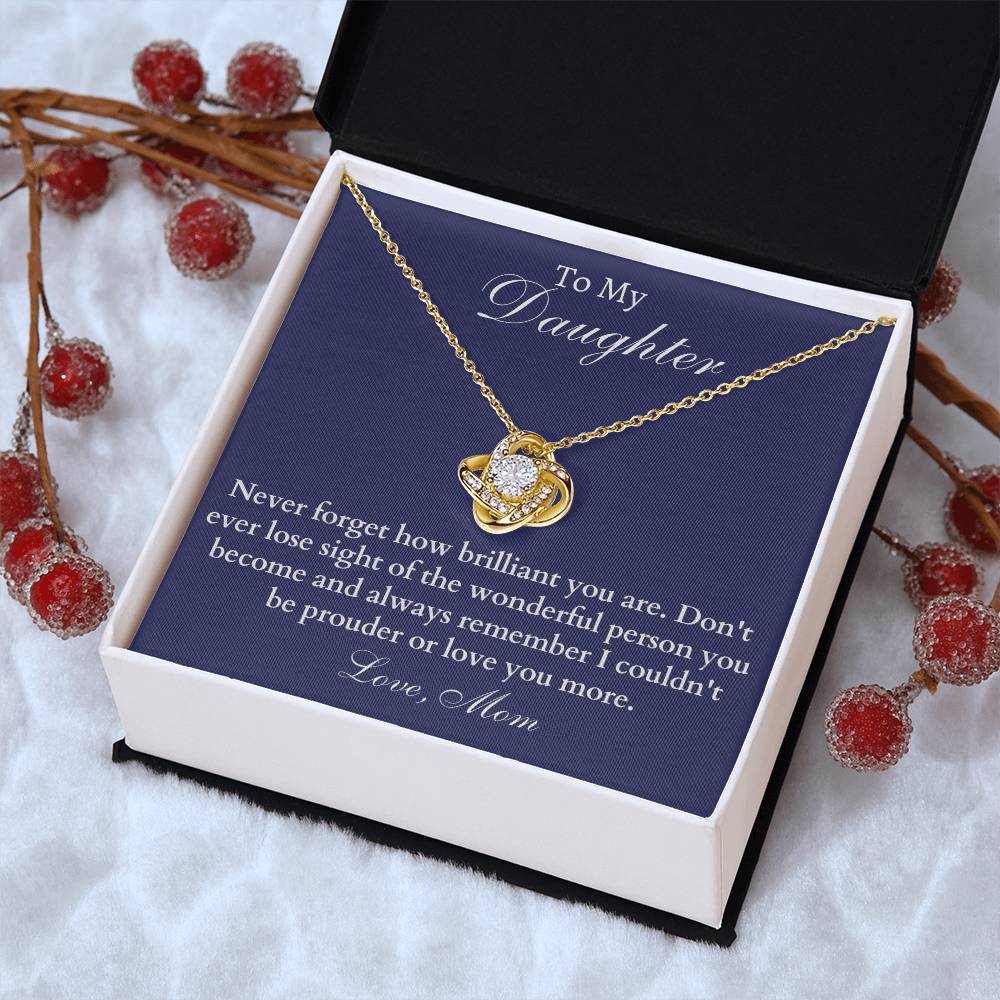 Happy Birthday Or Just To Say I Love You -  - Love Knot Necklace