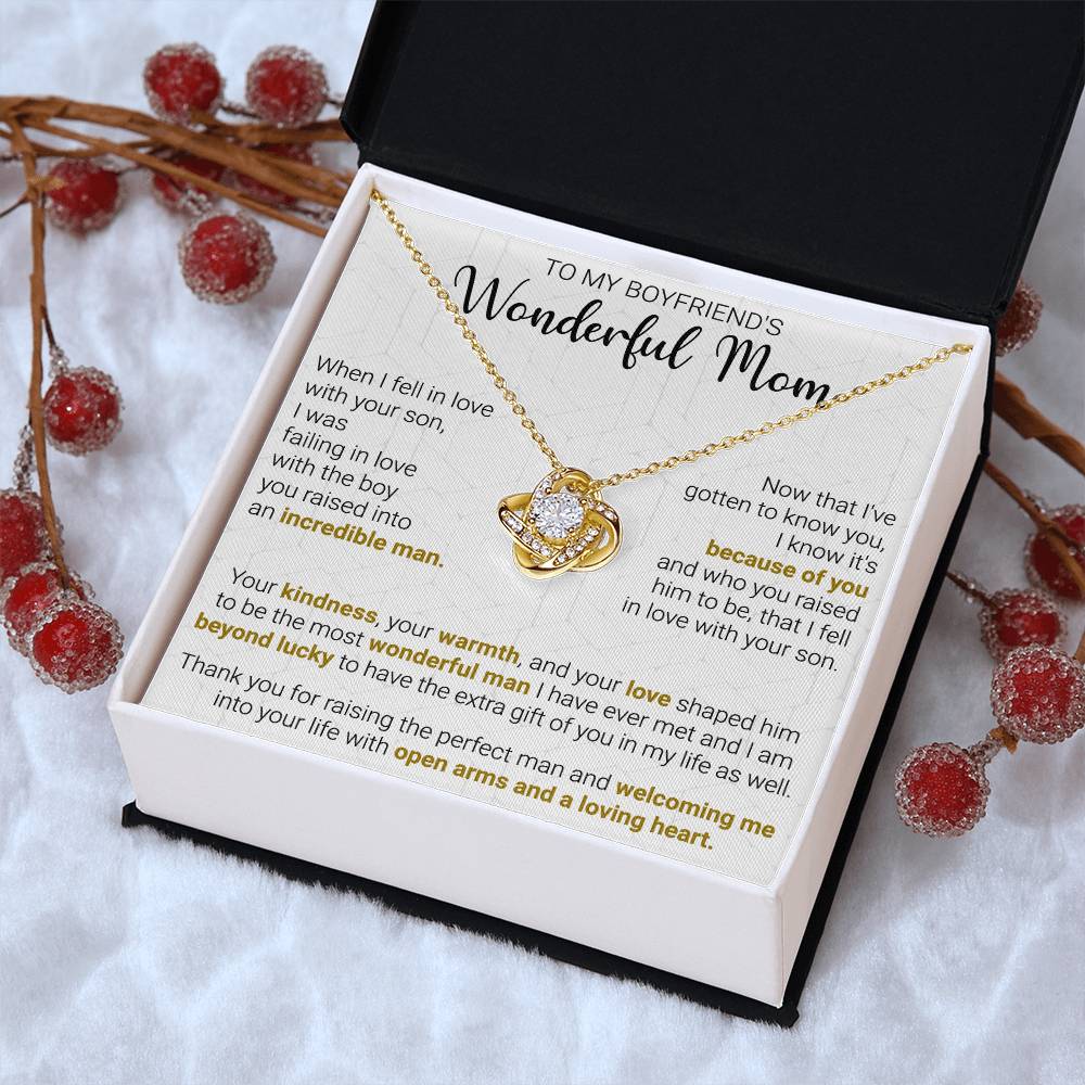 Gift For Boyfriend's Mom - Into Your Life - Love Knot Love Knot Necklace