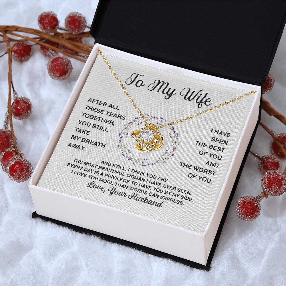 Delivery By Mother's Day Wf032   Gift Fo Love Knot Necklace