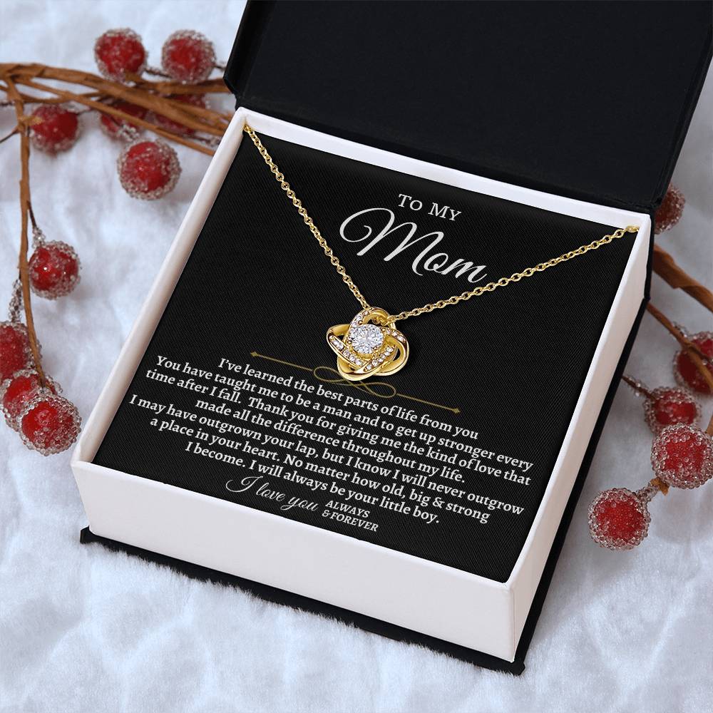 To My Mom Necklace Mom Gift From Daughter Son Mother's Day Gift Anniversary Gift Love Knot Necklace