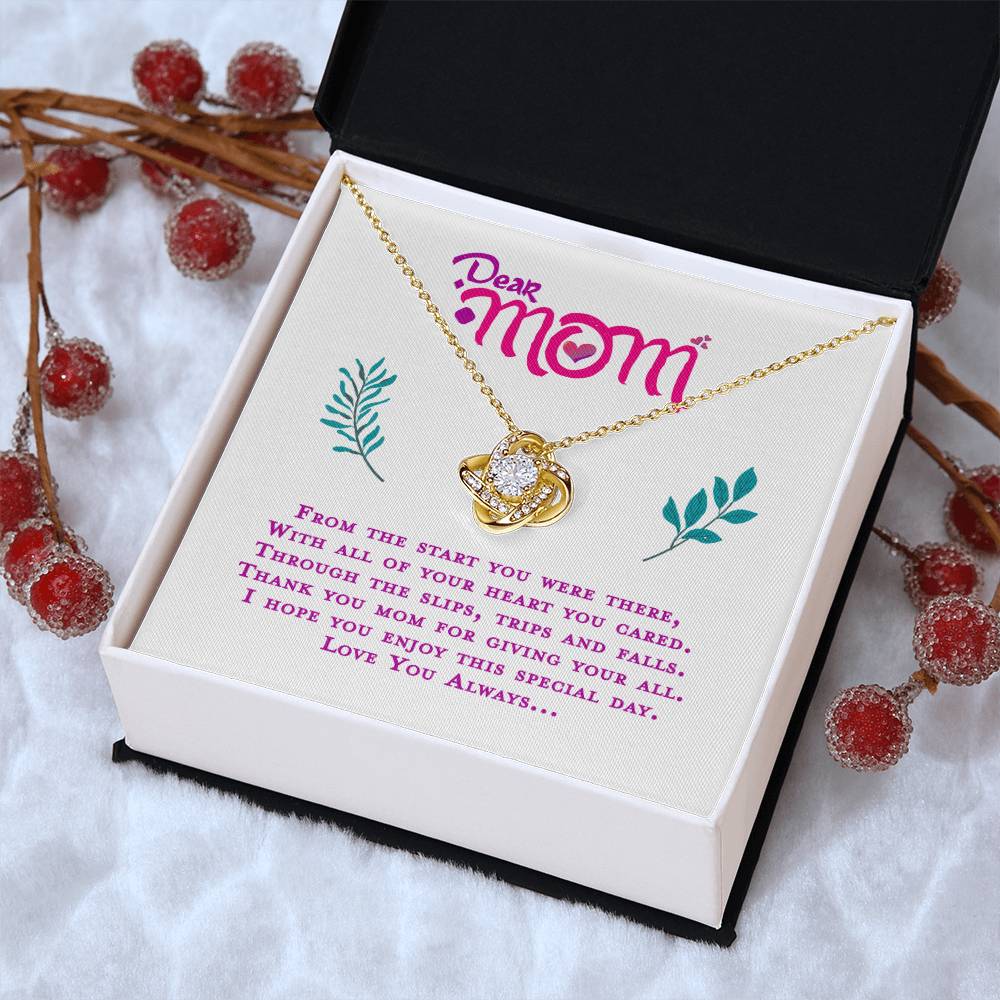 Gift For My Mom Love Knot Necklace