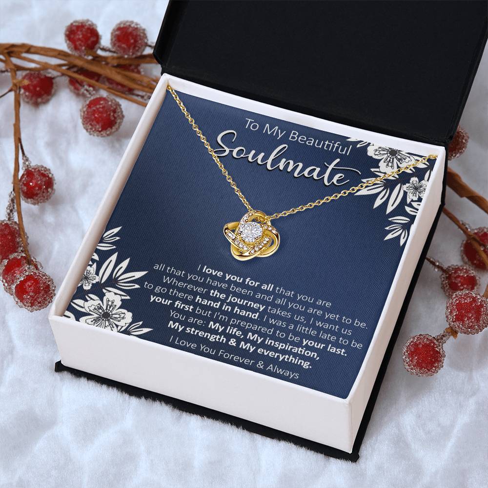 Gift For Your Soulmate - Your Last - Love Knot Love Knot Necklace