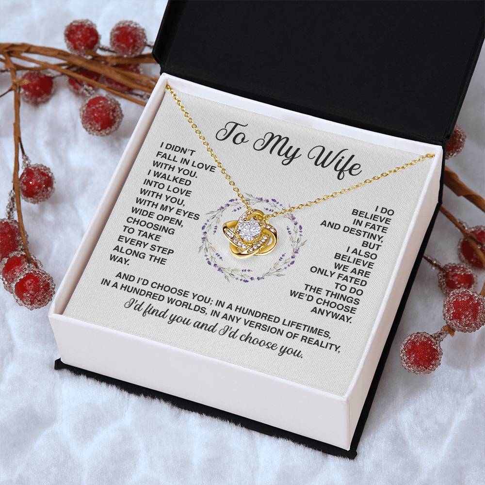 Delivery By Mother's Day Wf031   Gift Fo Love Knot Necklace
