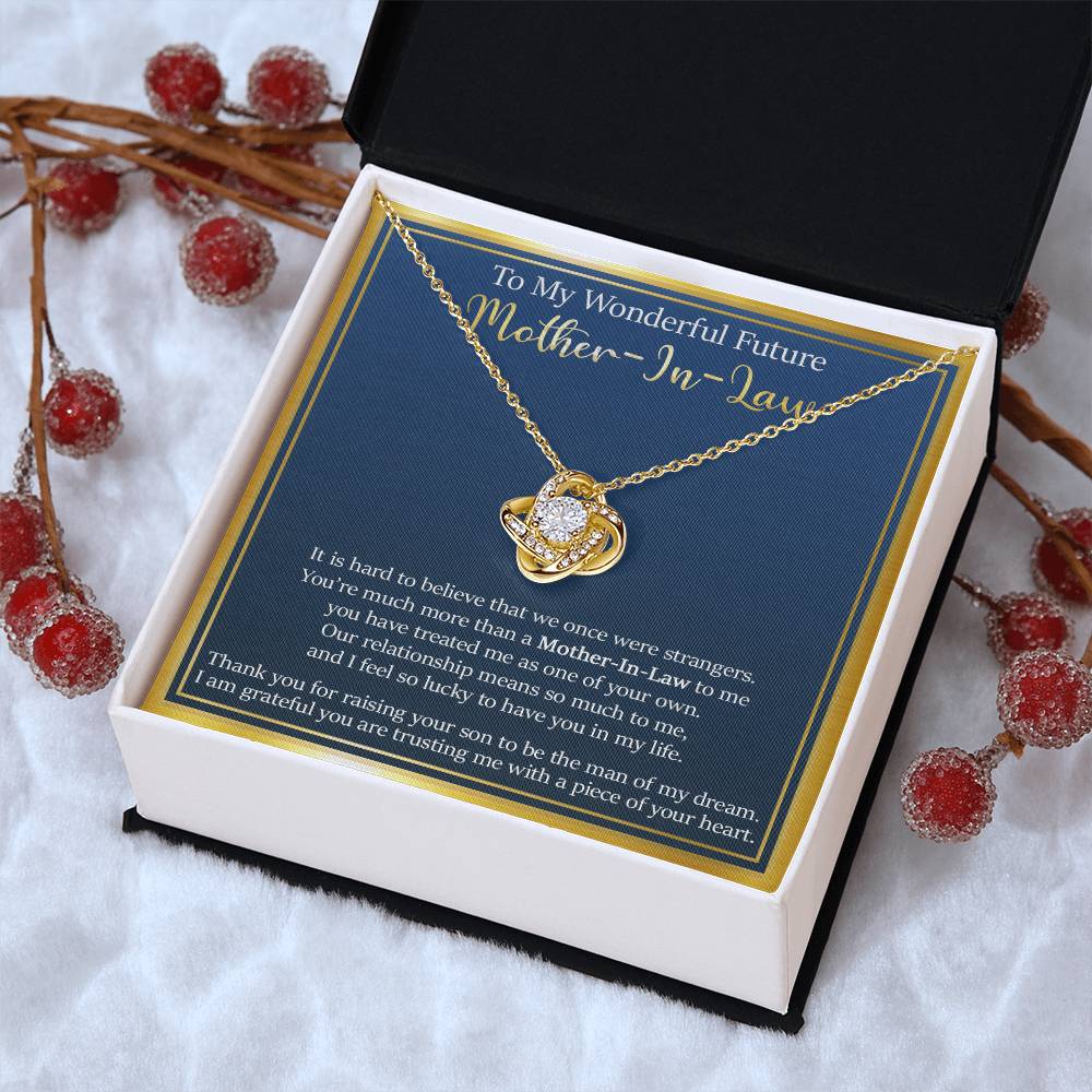 Gift For Future Mother-In-Law - So Lucky - Love Knot Love Knot Necklace