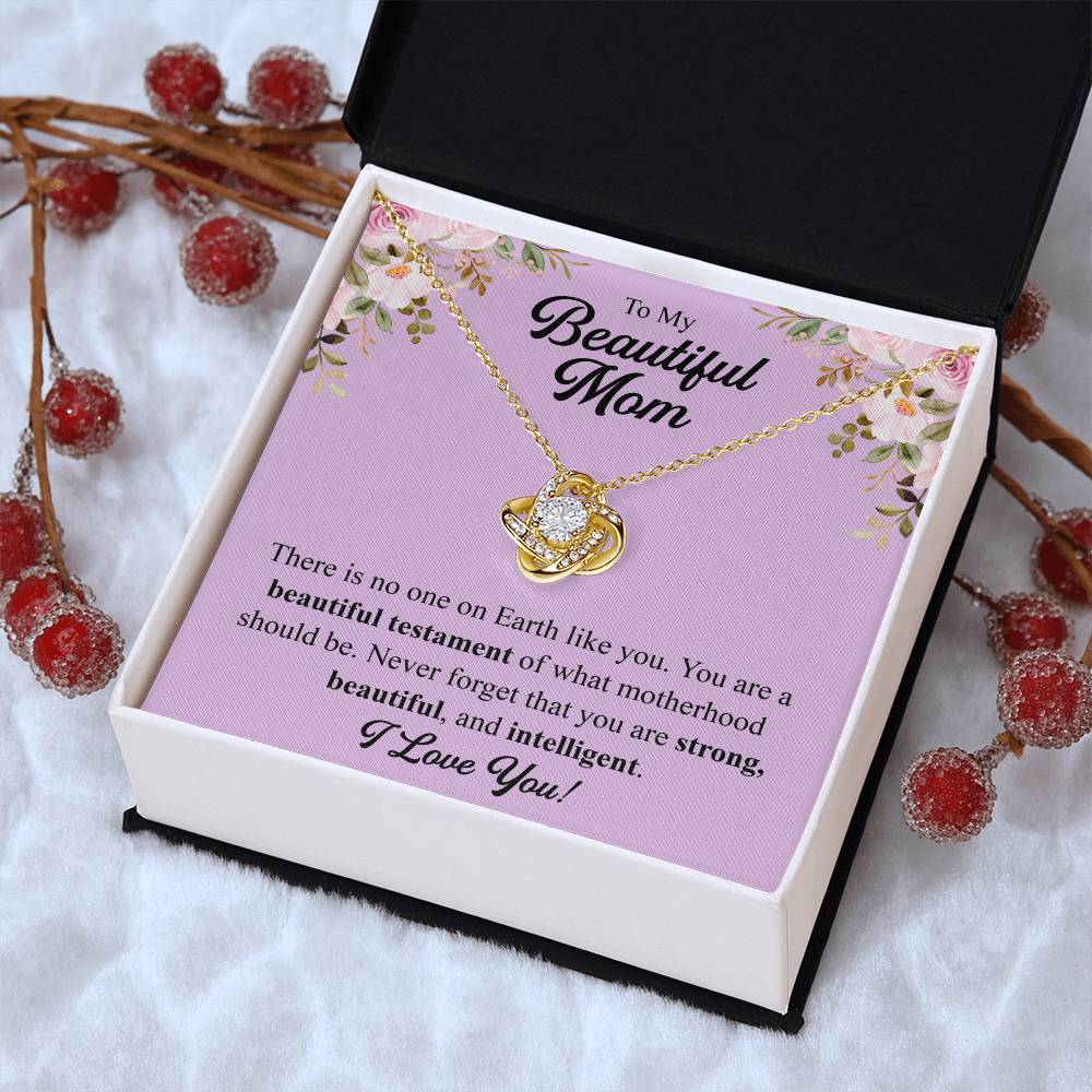 Mothers Day Gift From Daughter Mother Of The Groom Gift From Son Presents For Mom Birthday Sentimental Jewelry Necklace For Mom 1 Love Knot Necklace