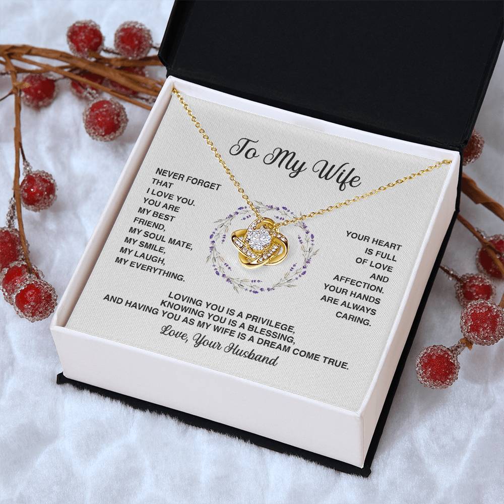 Delivery By Mother's Day Wf025   Gift Fo Love Knot Necklace