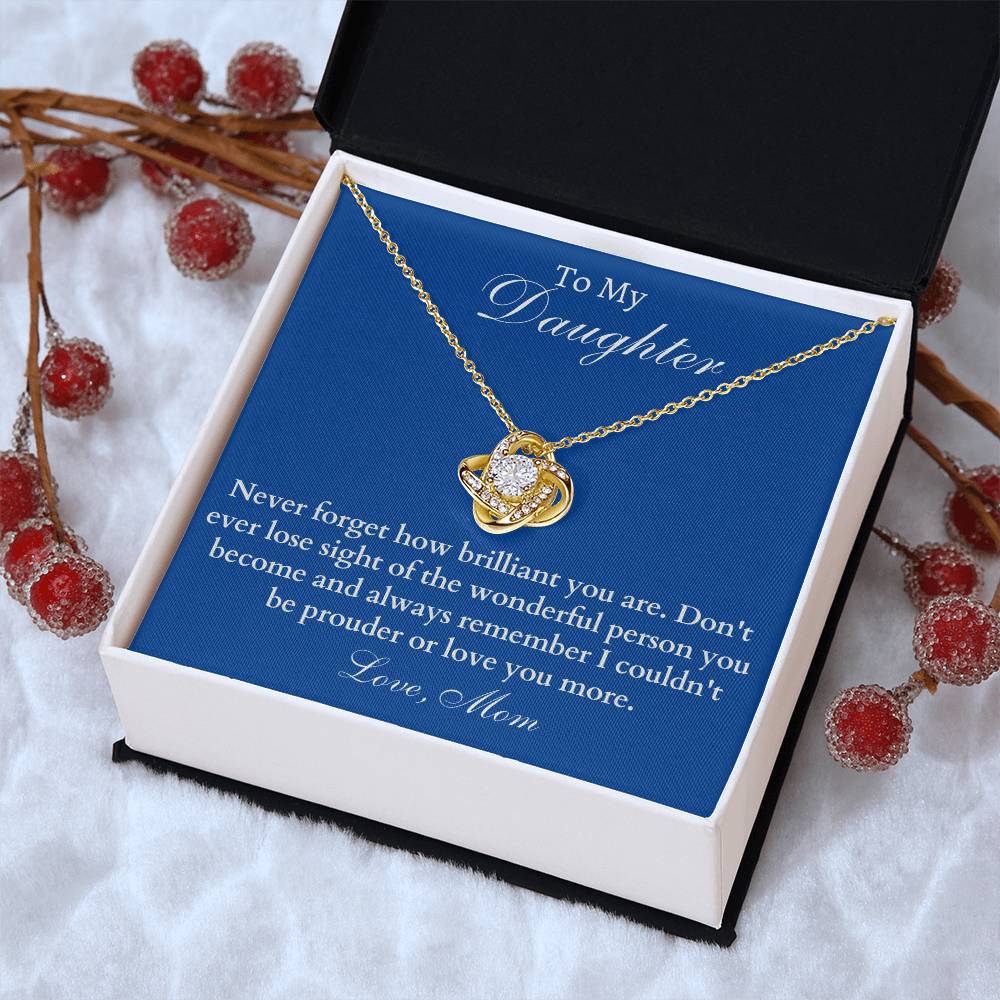 Happy Birthday Or Just To Say I Lo Love Knot Necklace