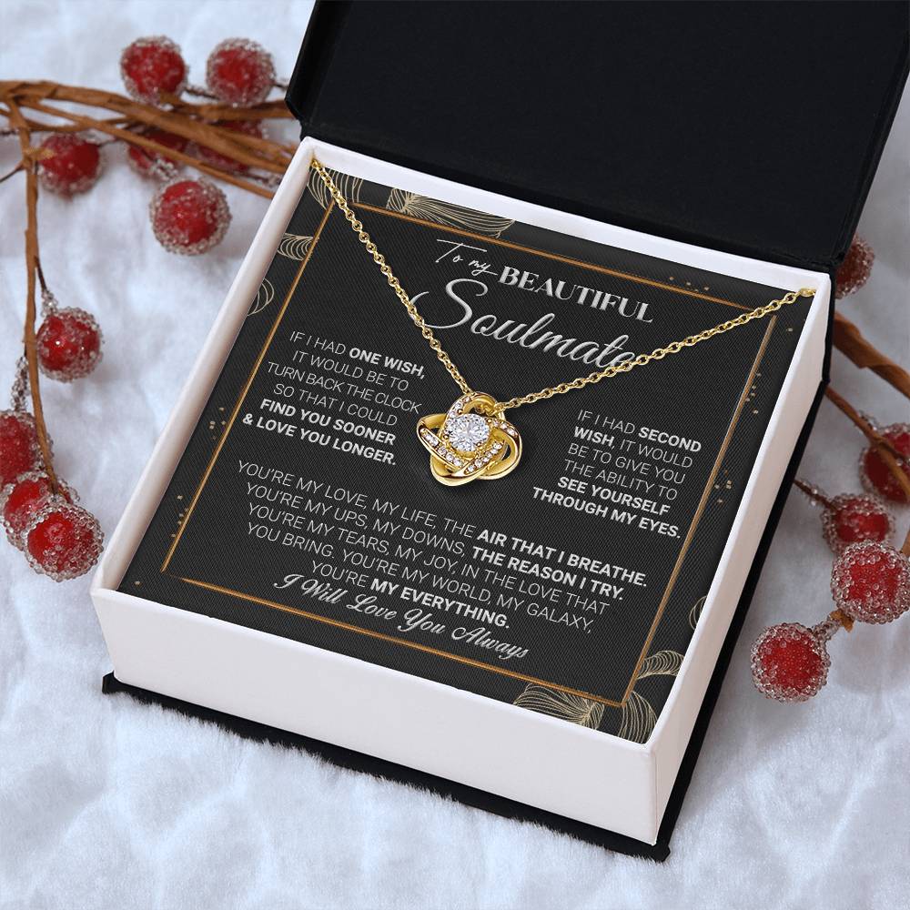 Gift For Your Soulmate - My Galaxy - Love Knot Love Knot Necklace