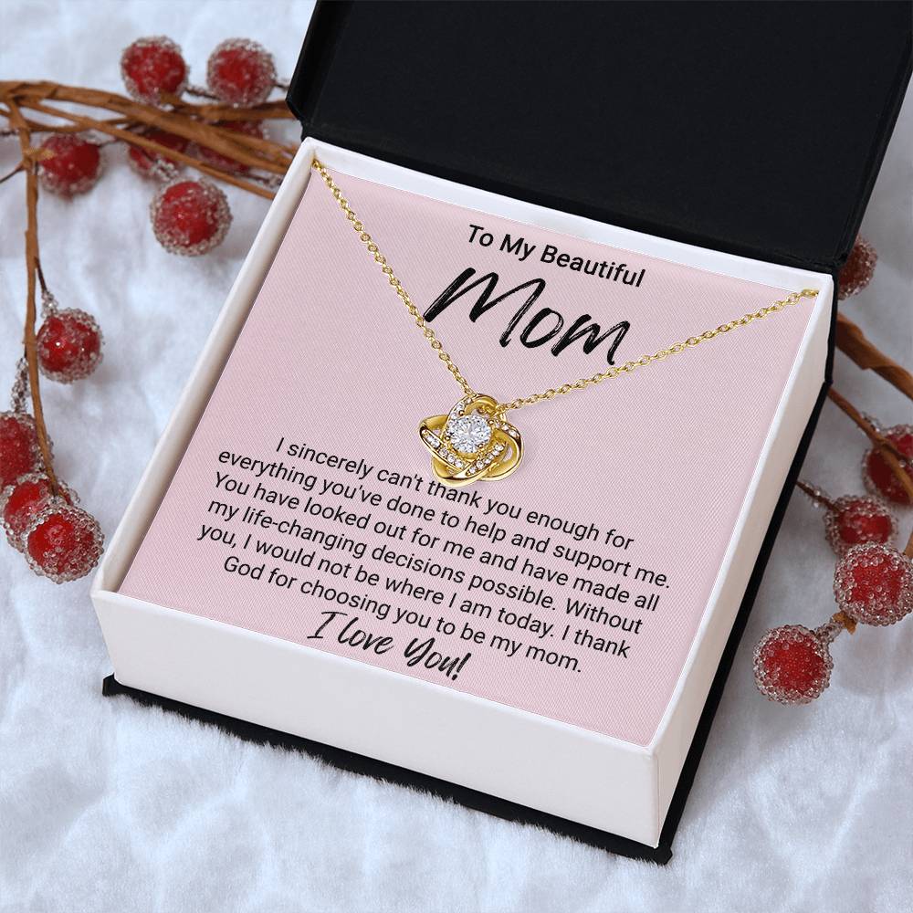 Gift For Mom - Love Knot Necklace 7 Love Knot Necklace