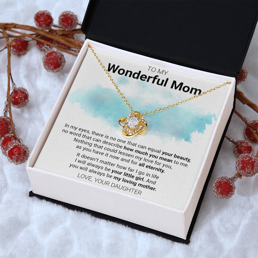 Gift For Mom - My Love Fo Love Knot Necklace