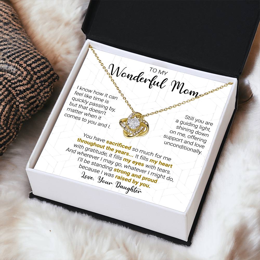 Gift For Mom - A Guiding  Love Knot Necklace