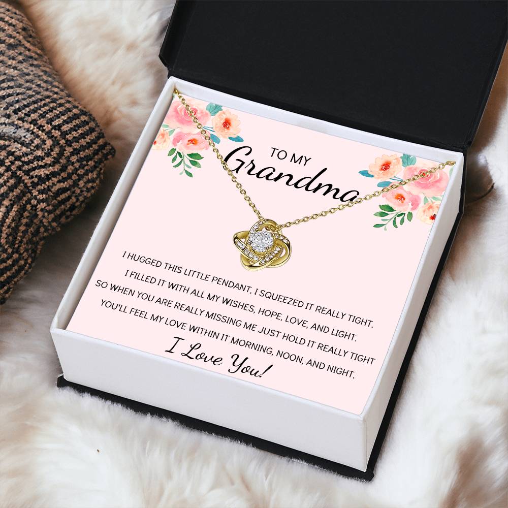 Grandma Necklace Gifts For Grandma From Granddaughter Or Grandson Mothers Day Gift Ideas For Grandma 1 Love Knot Necklace