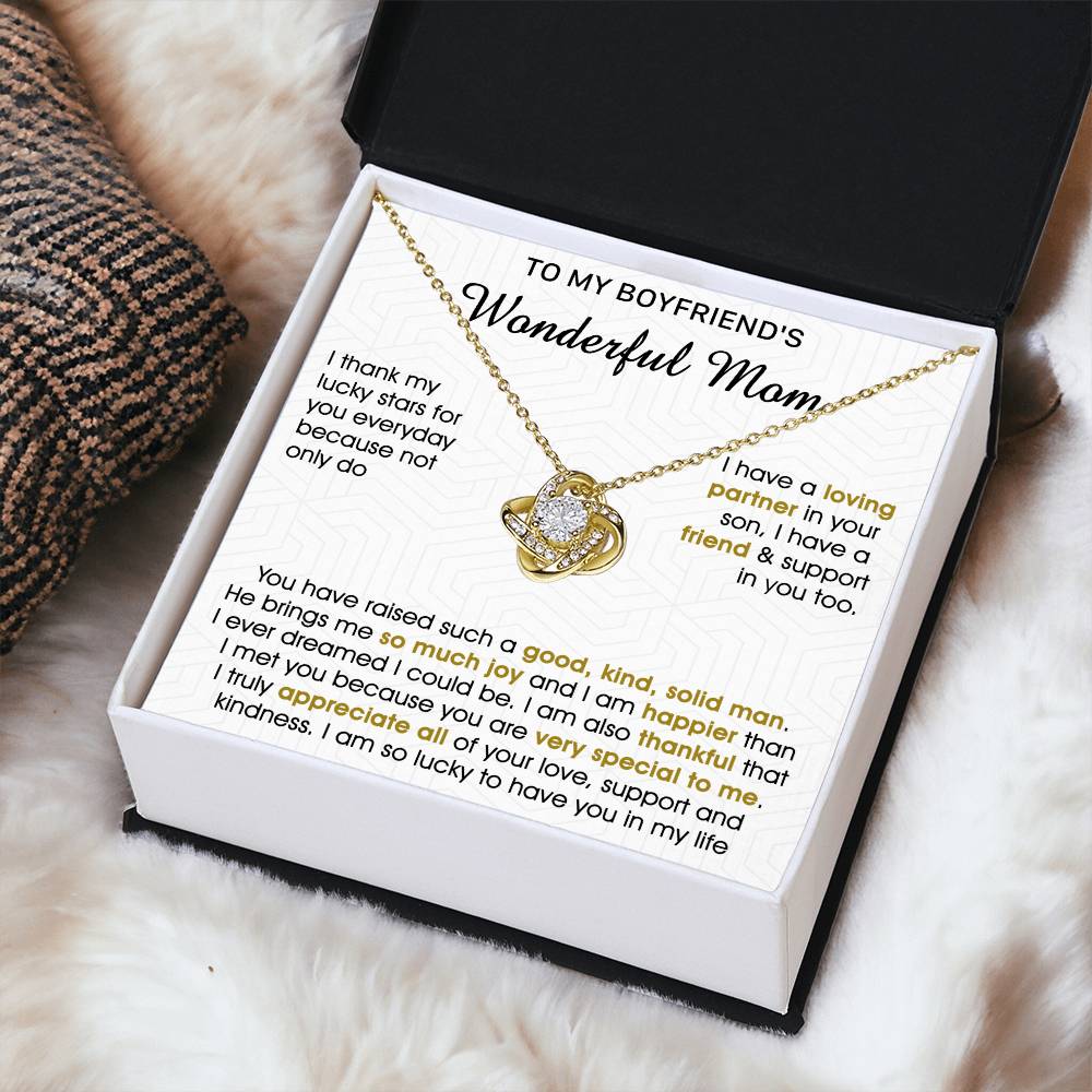 Gift For Boyfriend's Mom - All Of Your Love - Love Knot Love Knot Necklace