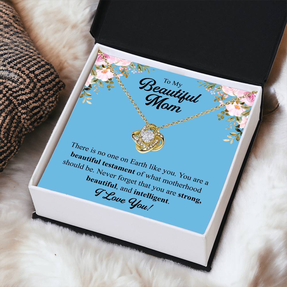 Mothers Day Gift From Daughter Mother Of The Groom Gift From Son Presents For Mom Birthday Sentimental Jewelry Necklace For Mom Love Knot Necklace