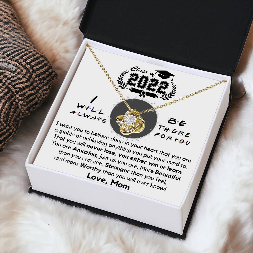 Graduation Gift For Daughter Daughter Graduation Necklace Daughter Gift Fr Love Knot Necklace