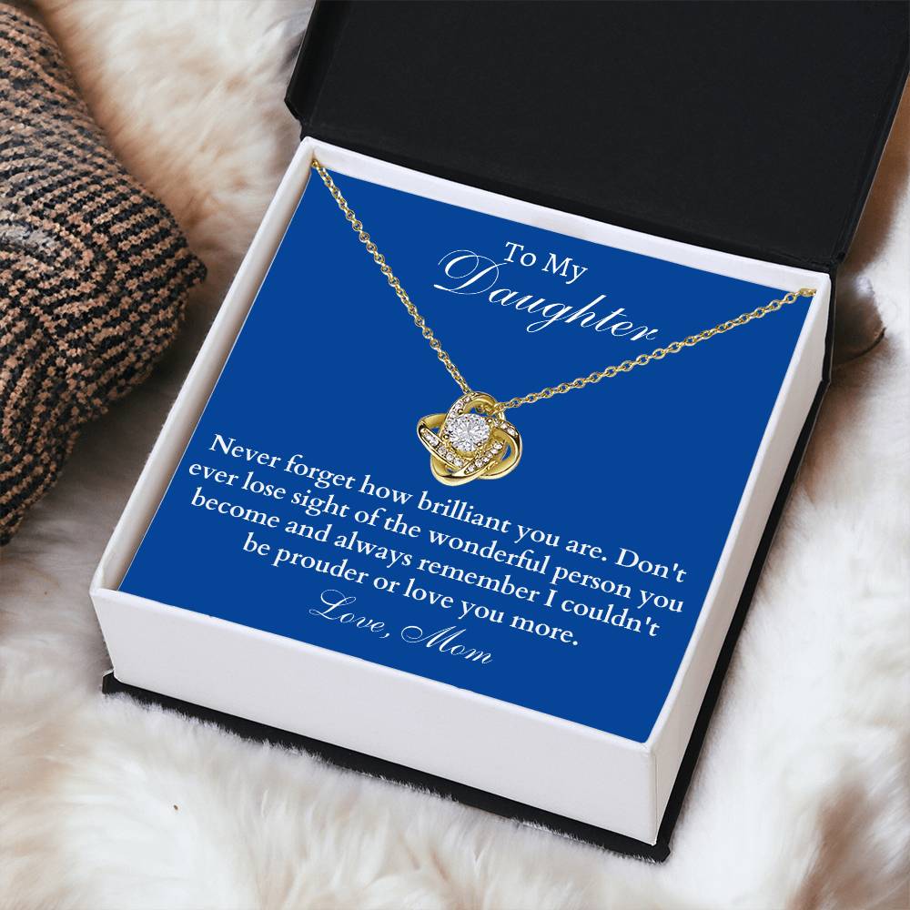 Happy Birthday Or Just To Say I Lo Love Knot Necklace