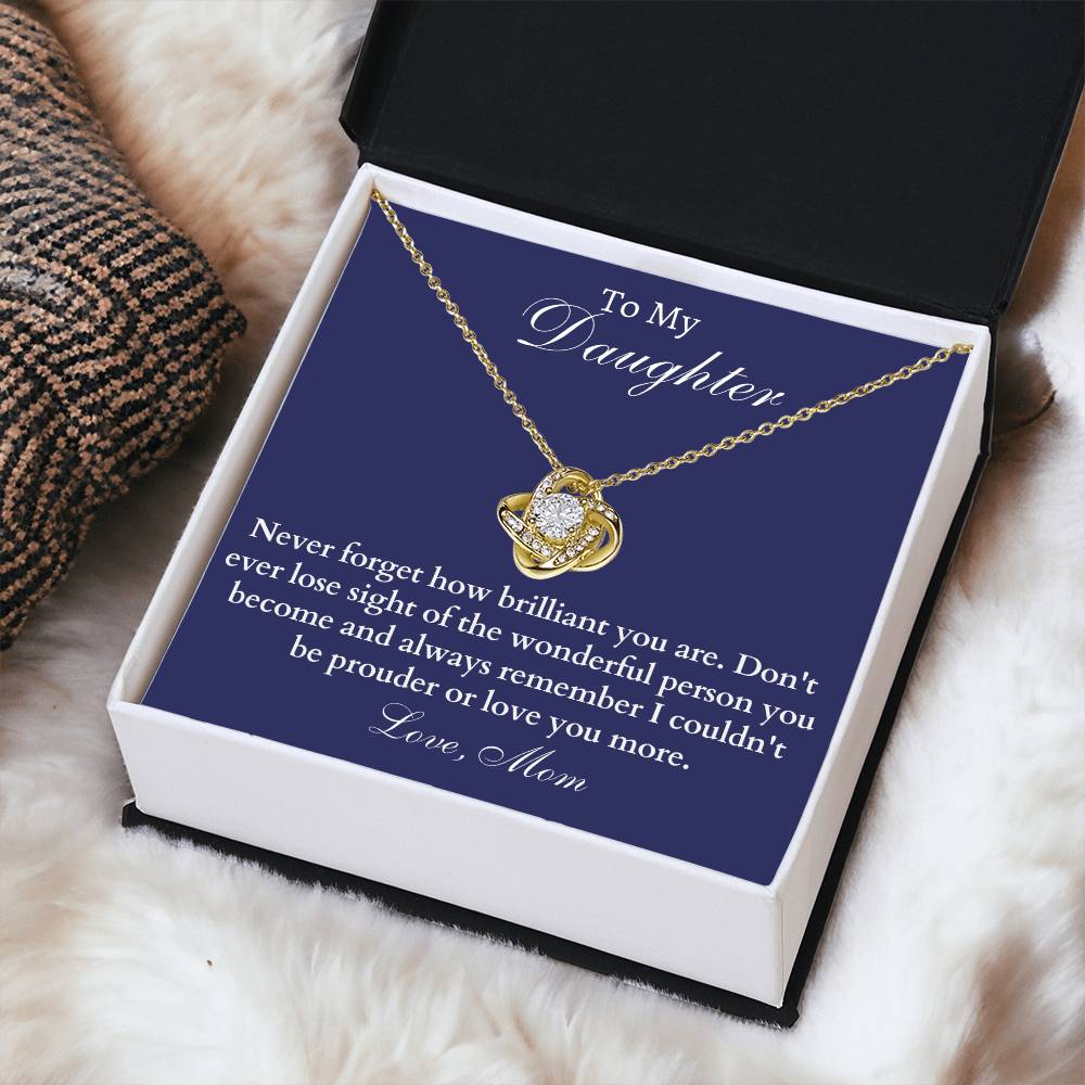 Happy Birthday Or Just To Say I Love You -  - Love Knot Necklace