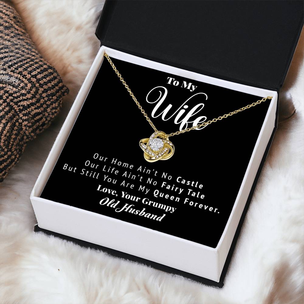 Love Your Grumpy H Love Knot Necklace