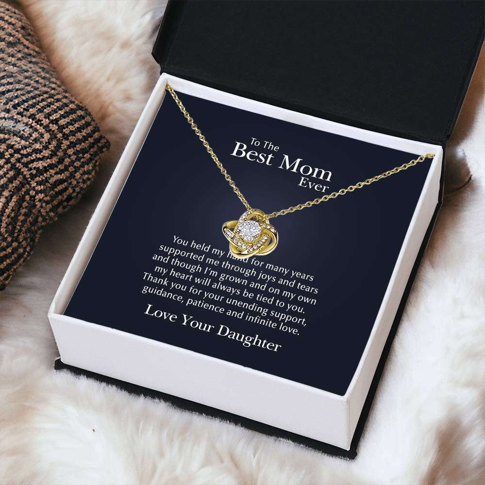 Always Be Tied To You Love Knot Necklace