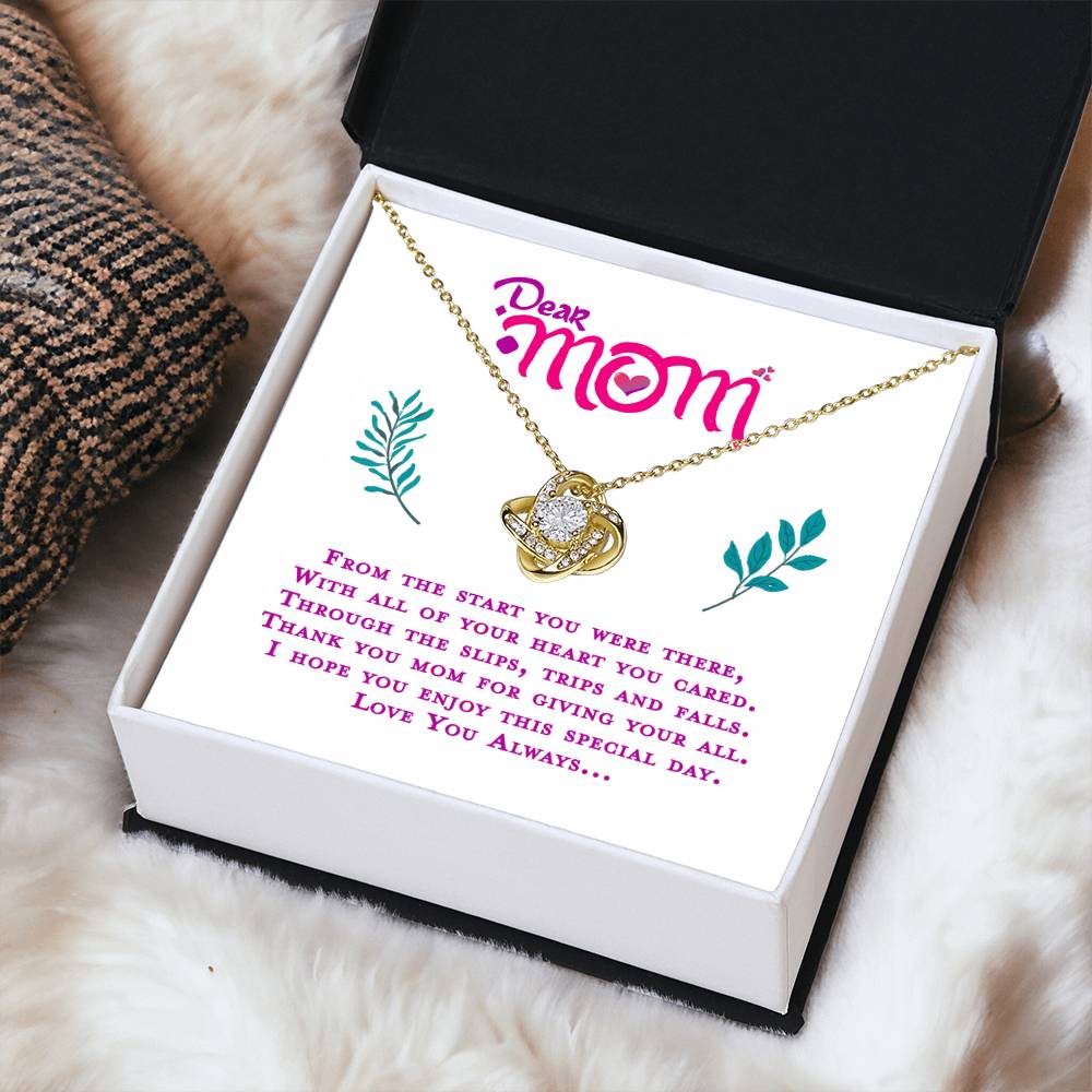 Gift For My Mom Love Knot Necklace