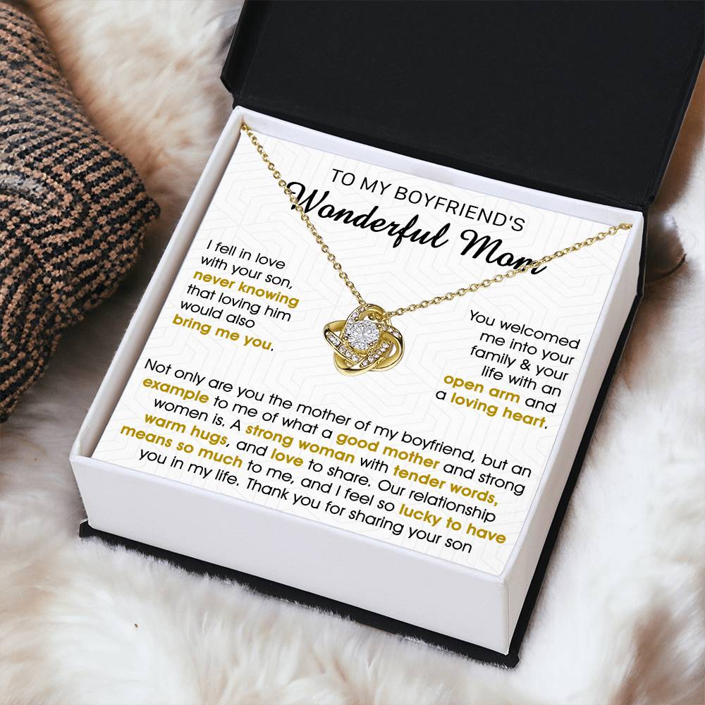 Gift For Boyfriend's Mom Bring Welcomed Not Only Love Knot Necklace Love Knot Necklace