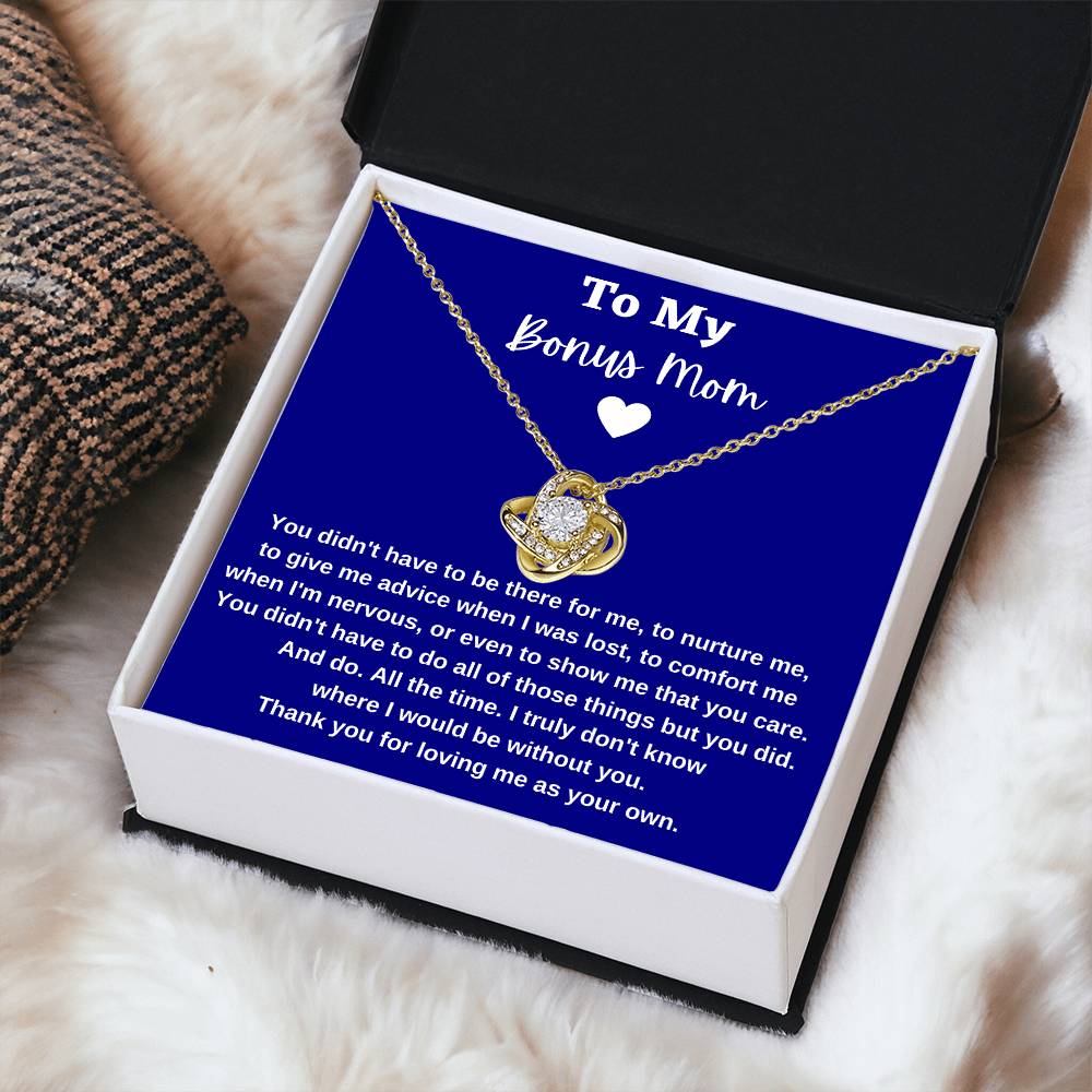 Gift For Bonus Mom - Loveknotnecklace 1 Love Knot Necklace