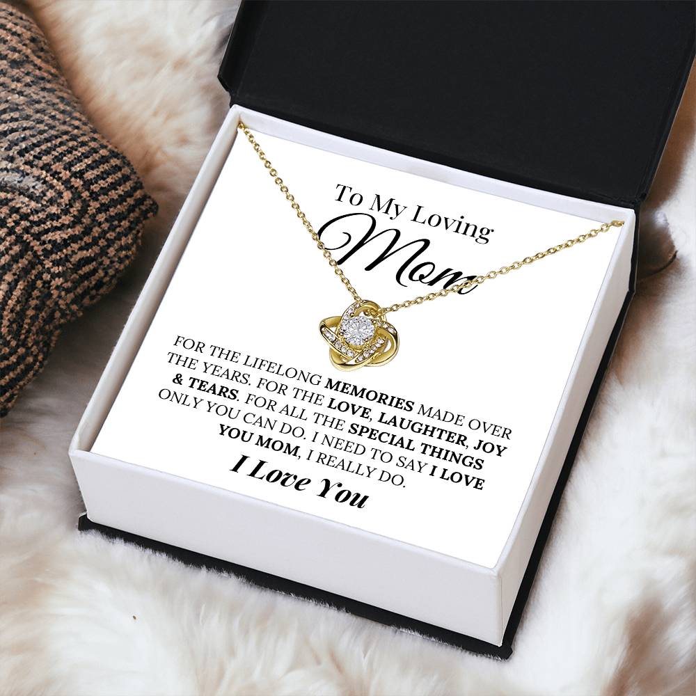 Heartfelt Mother's Day Gift For Mom Love Knot Necklace 7