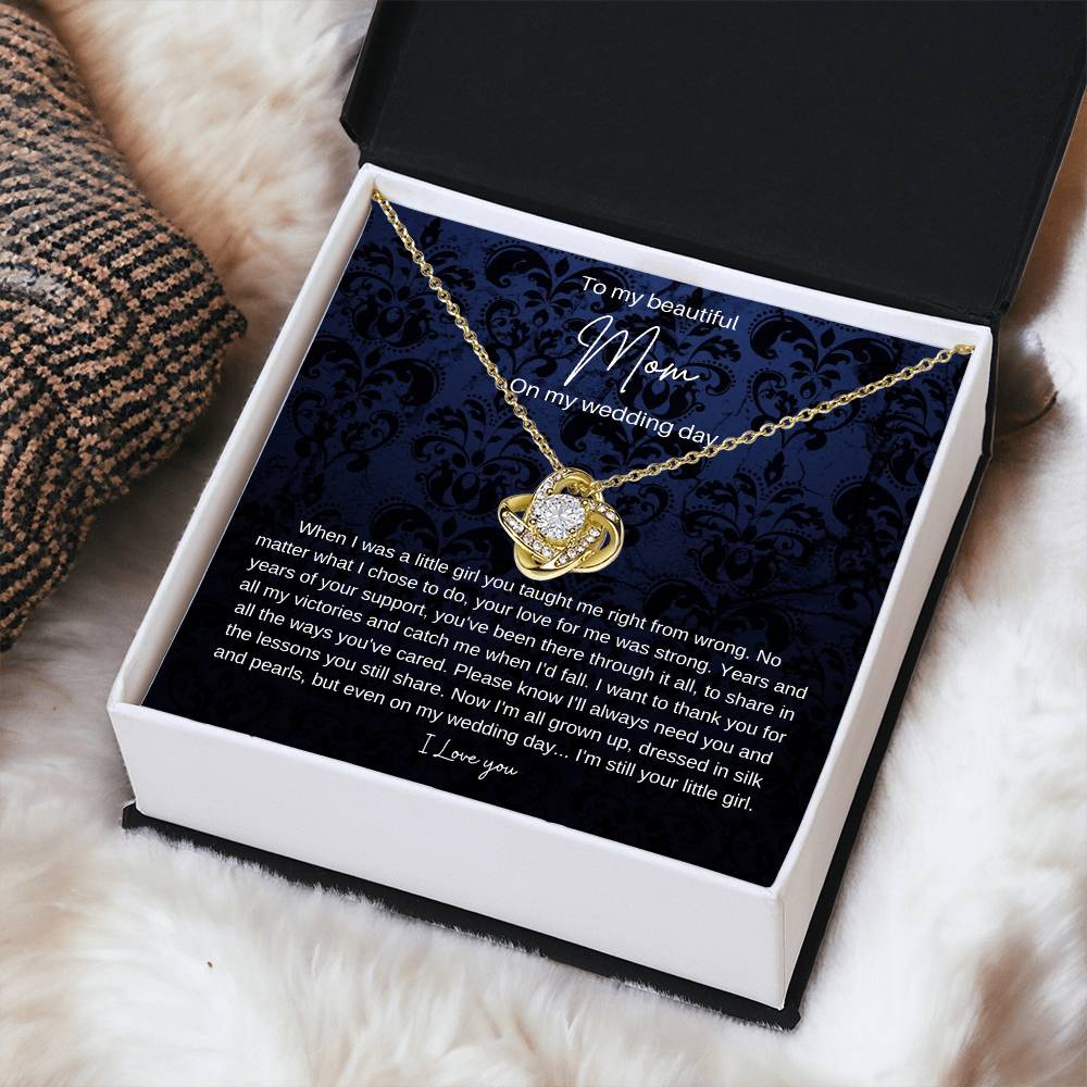 Mom Brid Love Knot Necklace