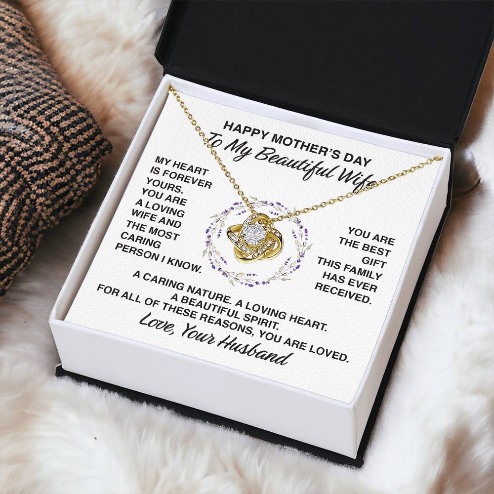 Delivery By Mother's Day Wf014 Love Knot Necklace Gift For Wife Love Knot Necklace