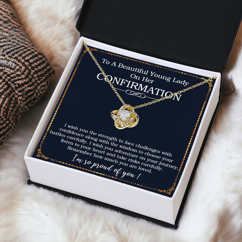 Confirmation Gifts For Her Necklace For Girl On Her Confirmation Day Confirmation Gift For Tee Love Knot Necklace