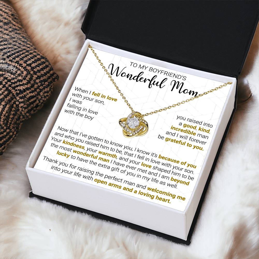 Gift For Boyfriend's Mom - The Extra Gift - Love Knot Love Knot Necklace
