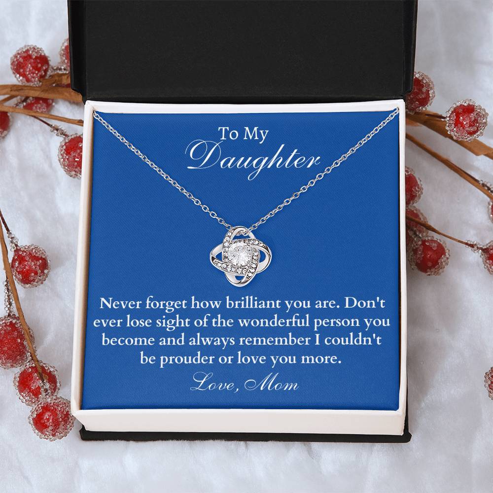 Happy Birthday Or Just To Say I Lo Love Knot Necklace