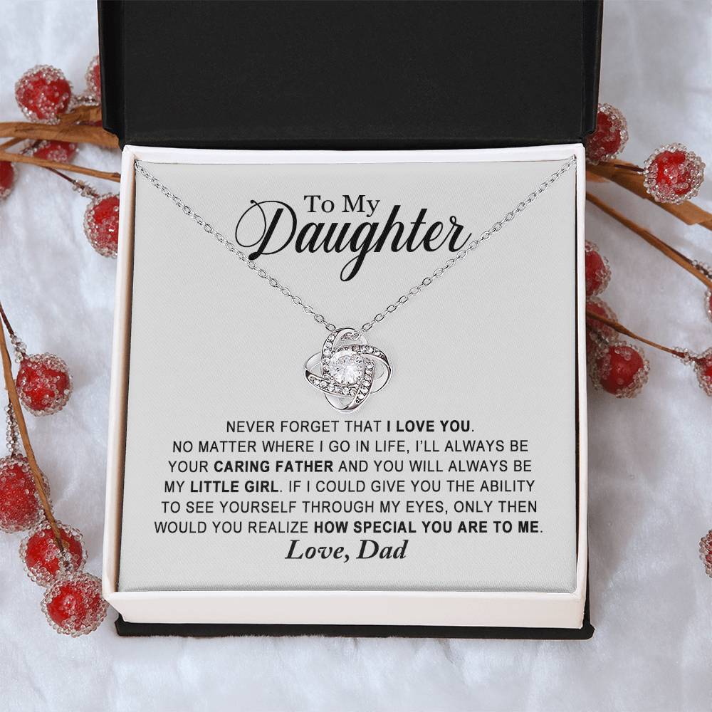 Daughter - You Are Special - Ne Love Knot Necklace