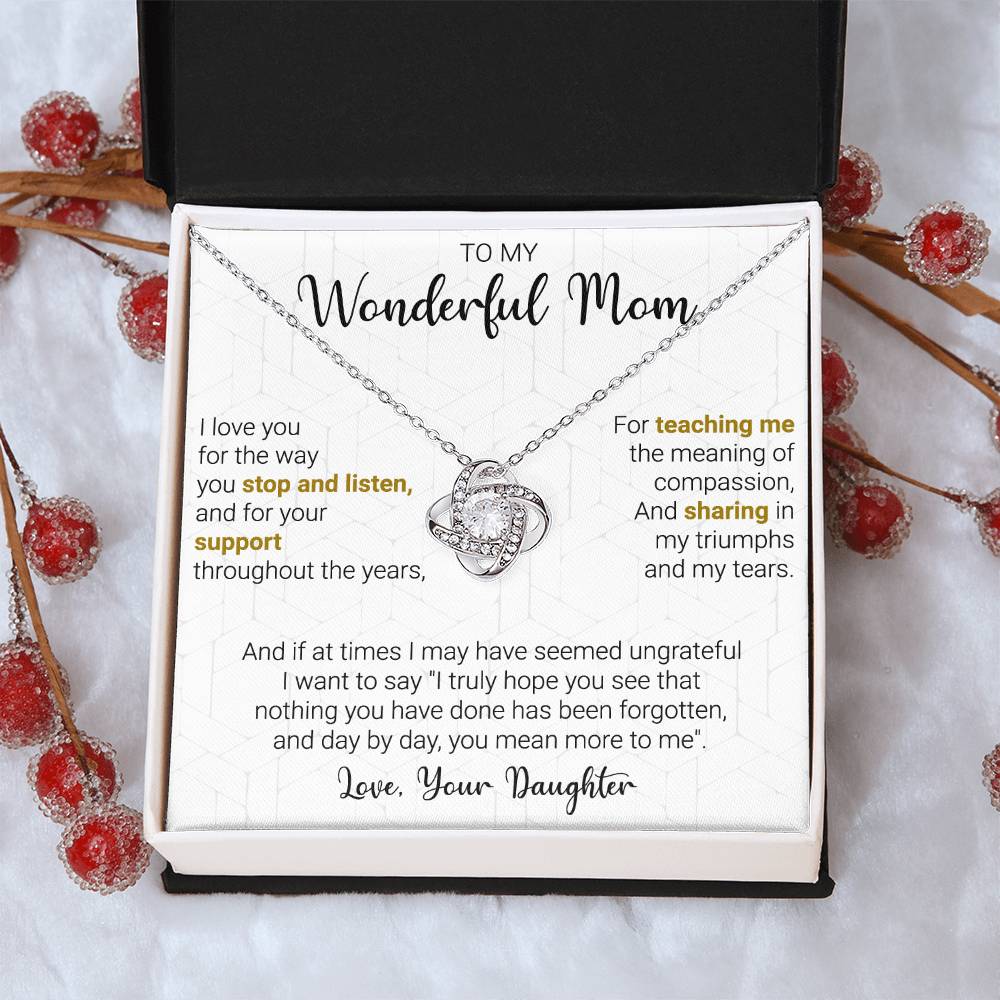 Gift For Mom - My Truumphs - Love Knot Love Knot Necklace