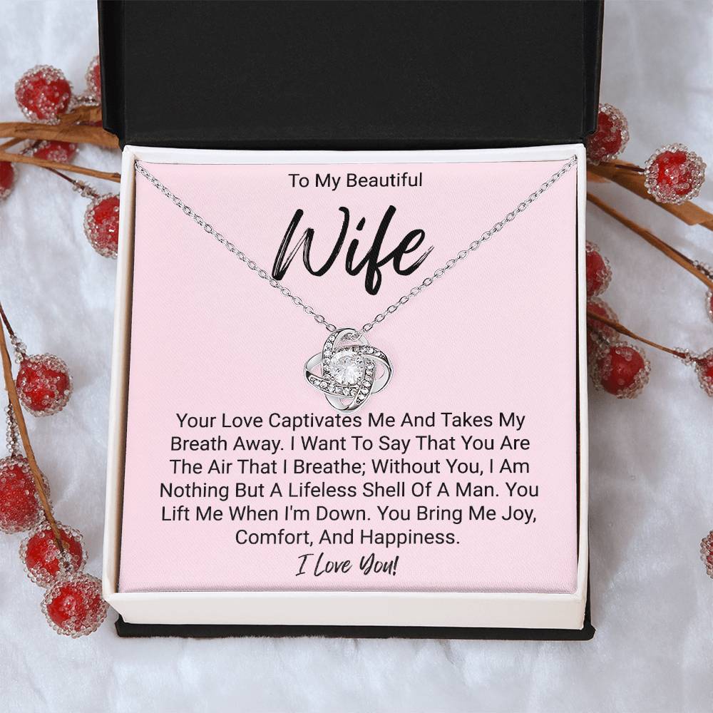 My Beautiful Wife - Love Knot Necklace Love Knot Necklace