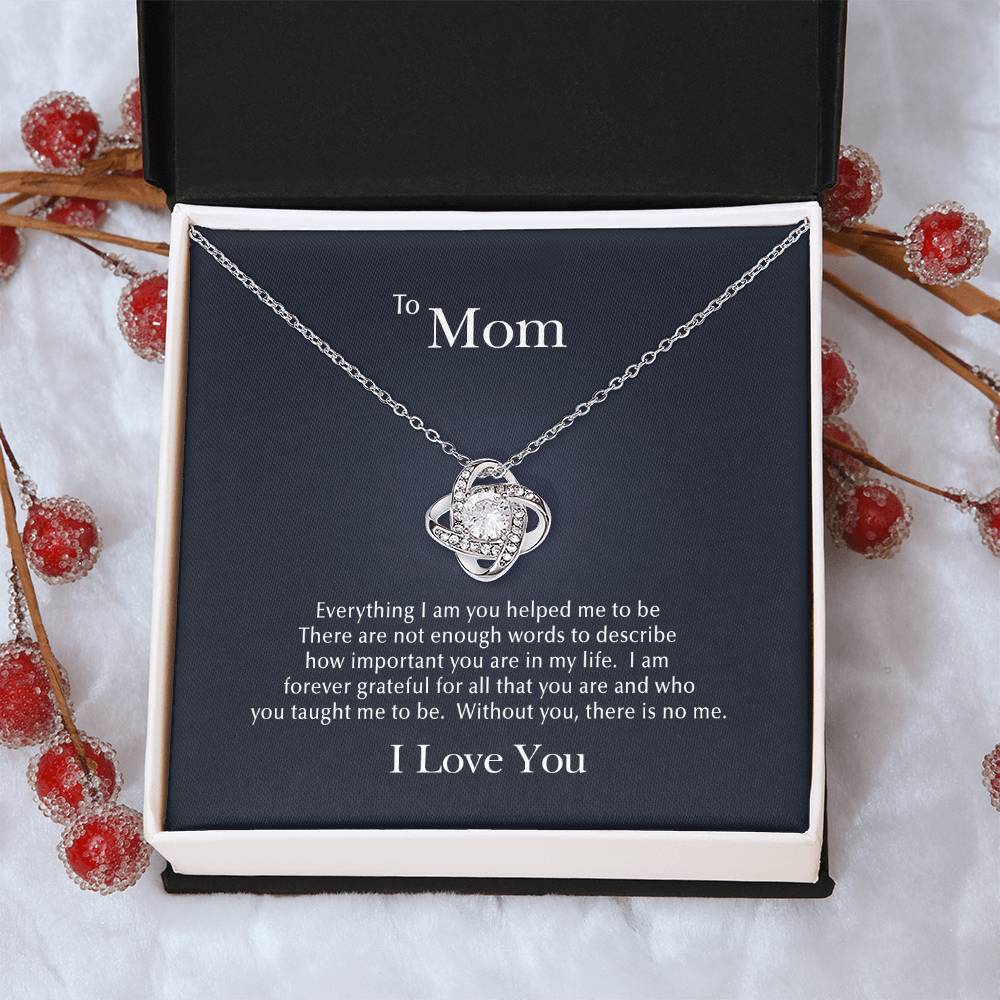 Forever Grateful Love Knot Necklace