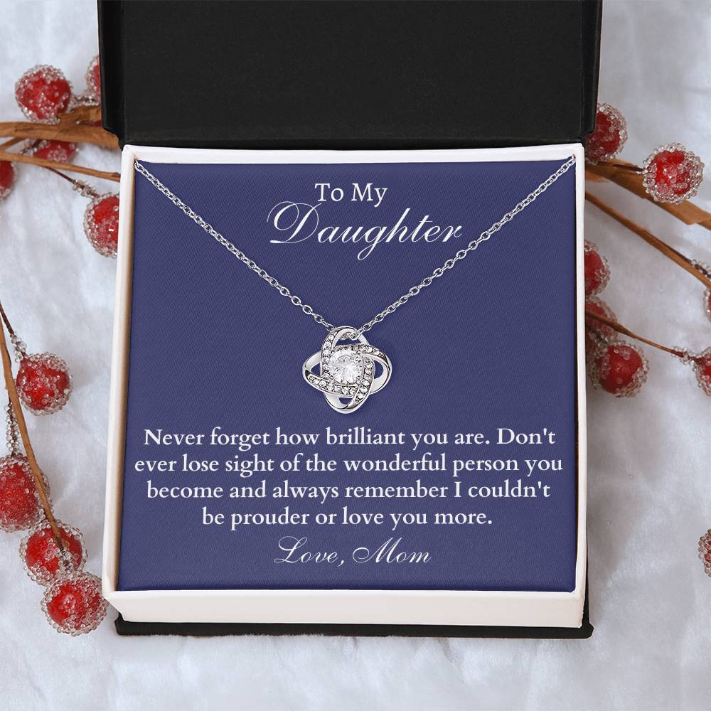 Happy Birthday Or Just To Say I Love You -  - Love Knot Necklace