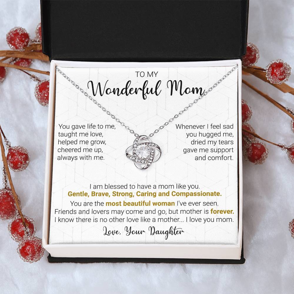 Gift For Mom - Cheer Me Up - Love Knot Love Knot Necklace
