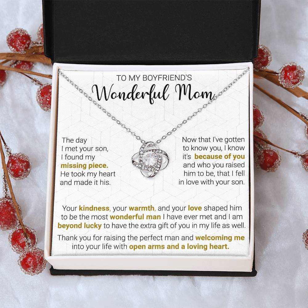 Gift For Boyfriend's Mom - Beyond Lucky - Love Knot Love Knot Necklace