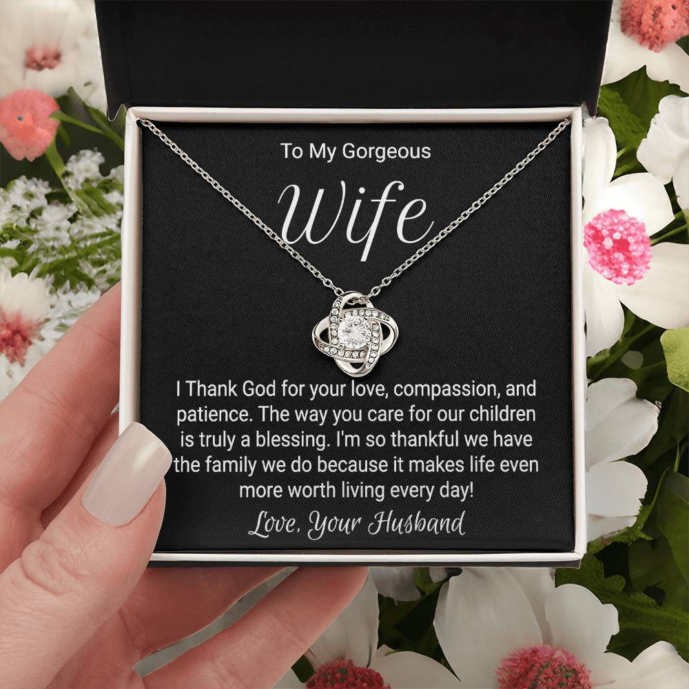 Anniversary Necklace For Wife - Love Knot Love Knot Necklace
