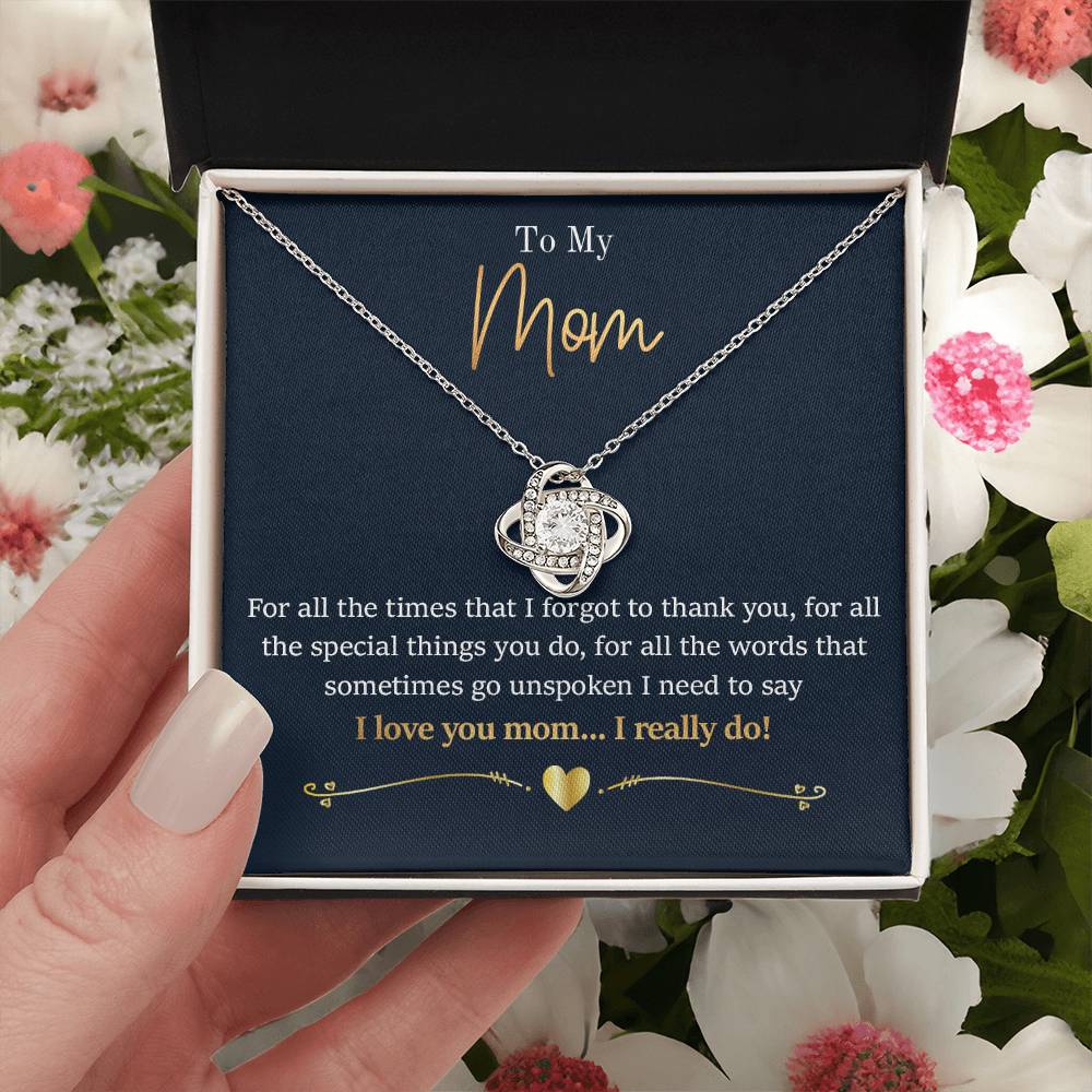 Mom - For All The Times 1 Love Knot Necklace