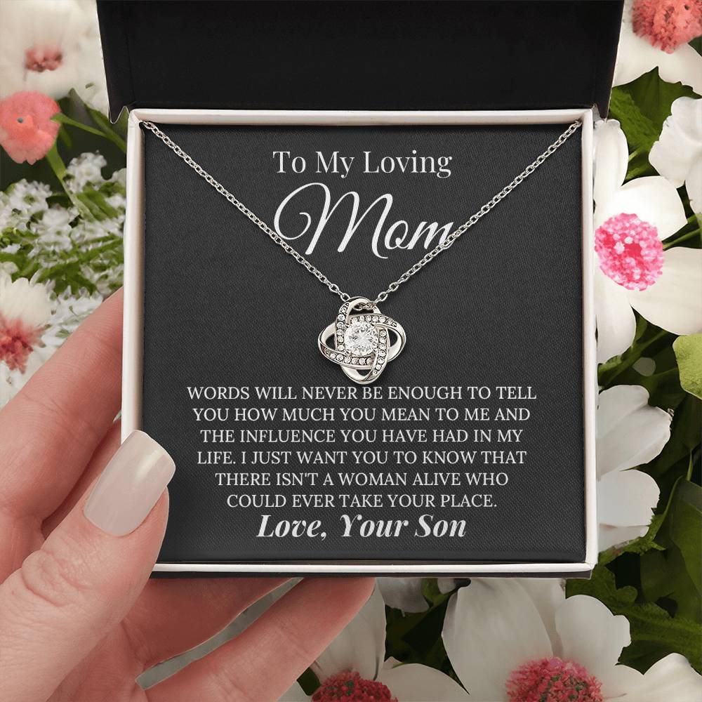 Heartfelt Mother's Day Gift For Mom Love Knot Necklace 1