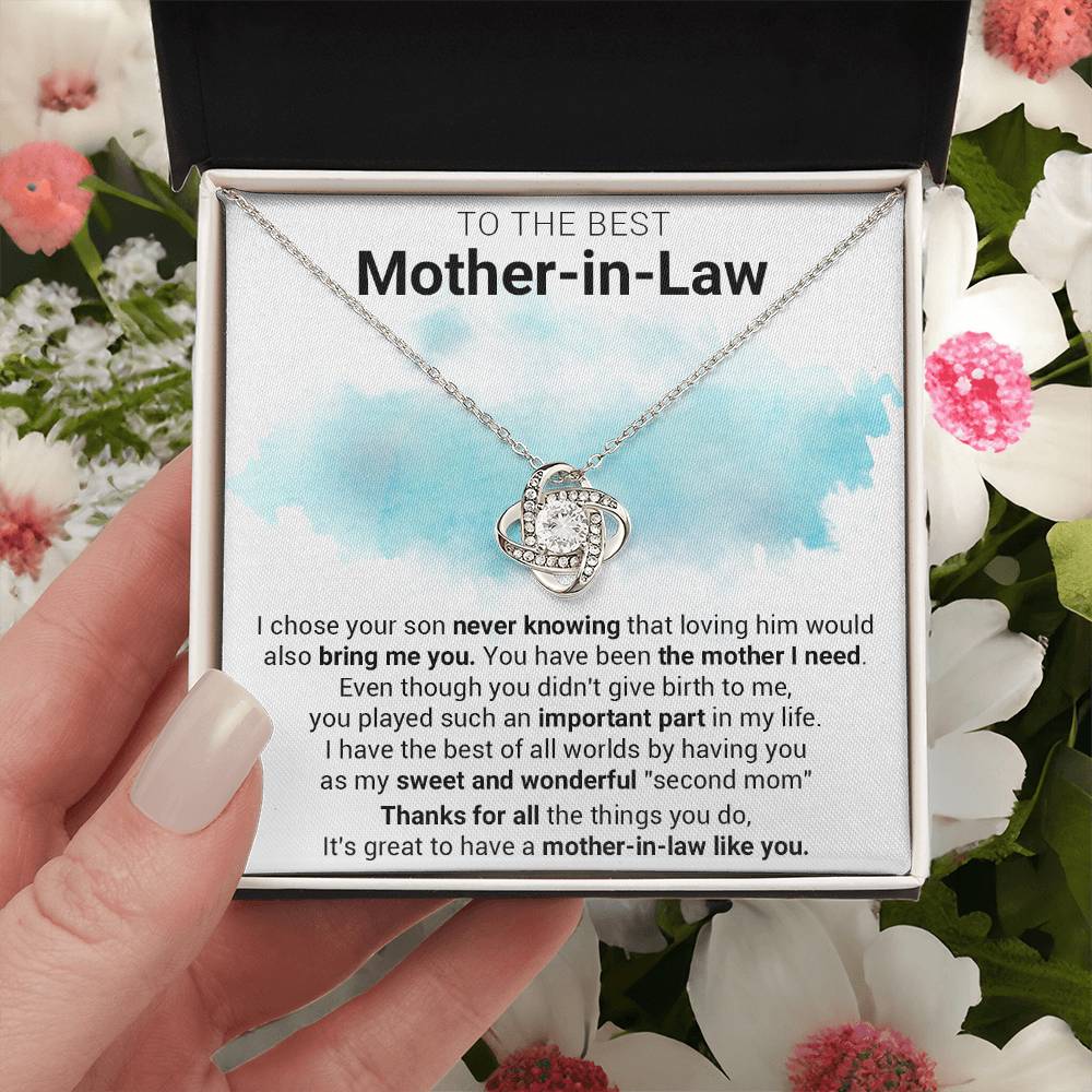 Gift For Mother-In-Law - Sweet - Love Knot Love Knot Necklace