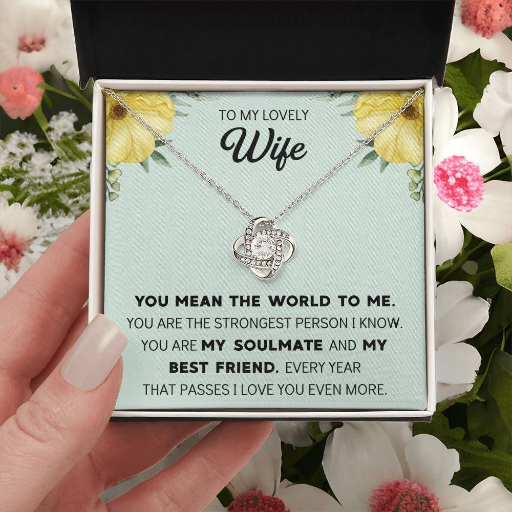 Silver Small Heart Cubic Zirconia Pendant Necklace Gift For Wife Sentimental Gifts For Mothers Day Gift For Wife Wife Anniversary Birthday Love Knot Necklace