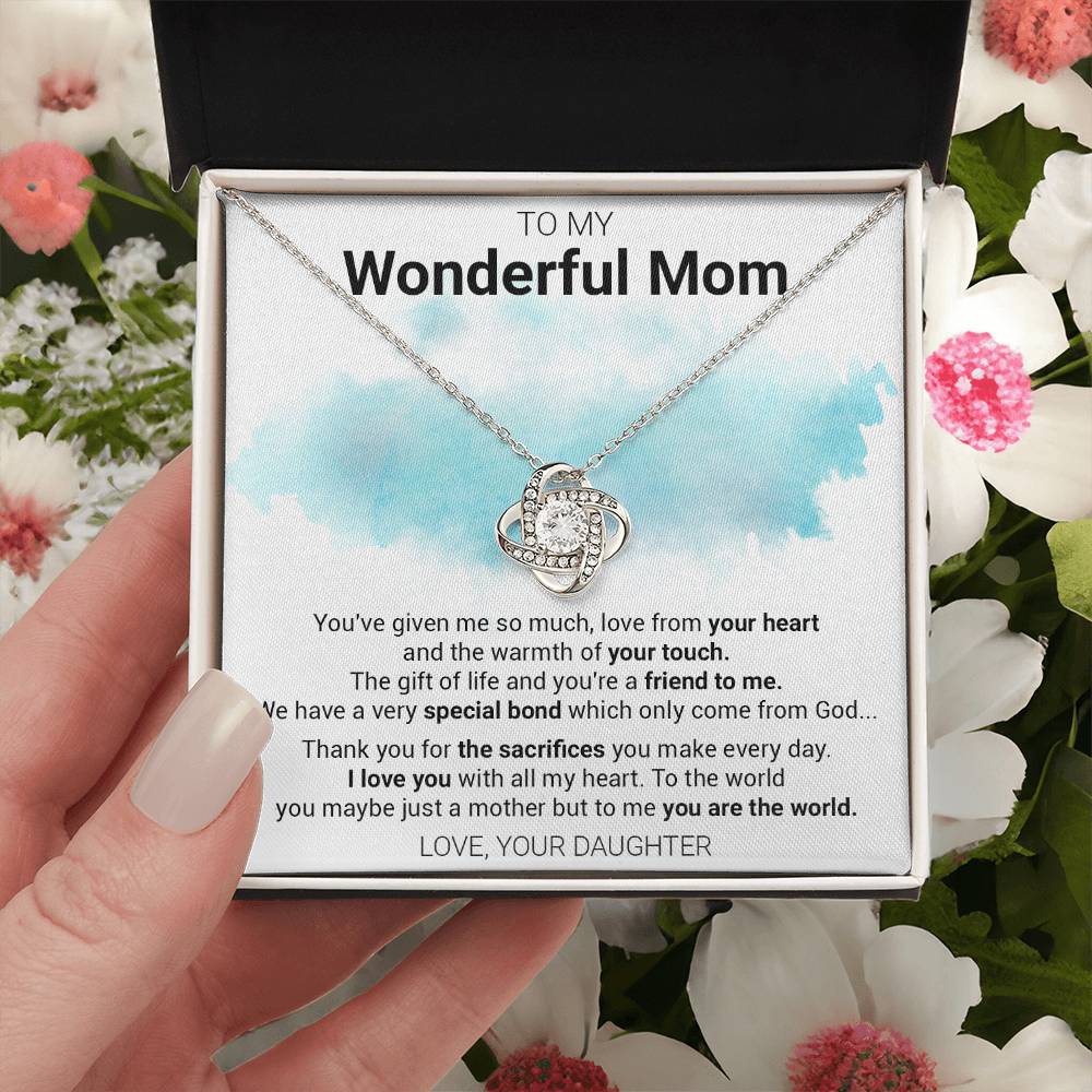 Gift For Mom - Special Love Knot Necklace