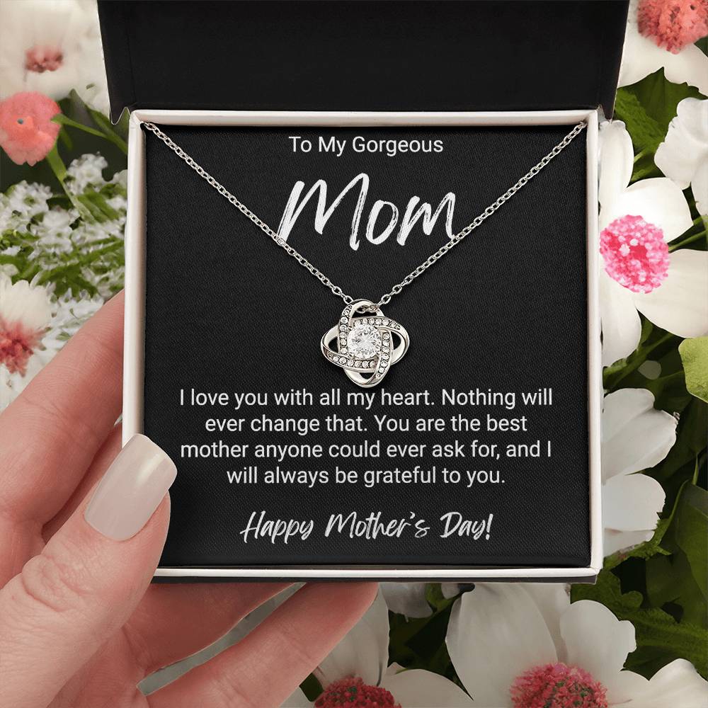 Happy Mother's Day Gift For Mom - Love Knot Necklace Love Knot Necklace